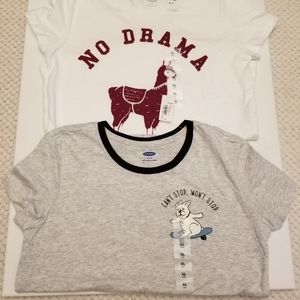 2 girls xL old Navy shirt bundle
